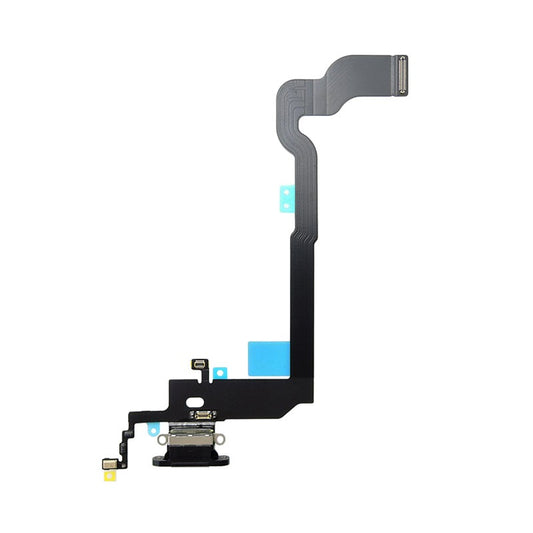 Ladebuchse mit Mikrofon (Dock-Flex) passend für iPhone X in weiß oder schwarz